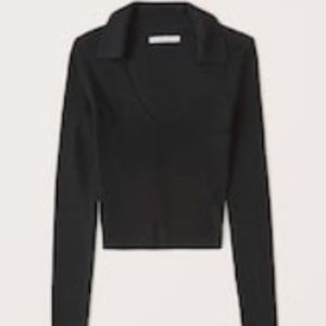 Abercrombie and Fitch Women's
Elevated Ribbed Knit Polo